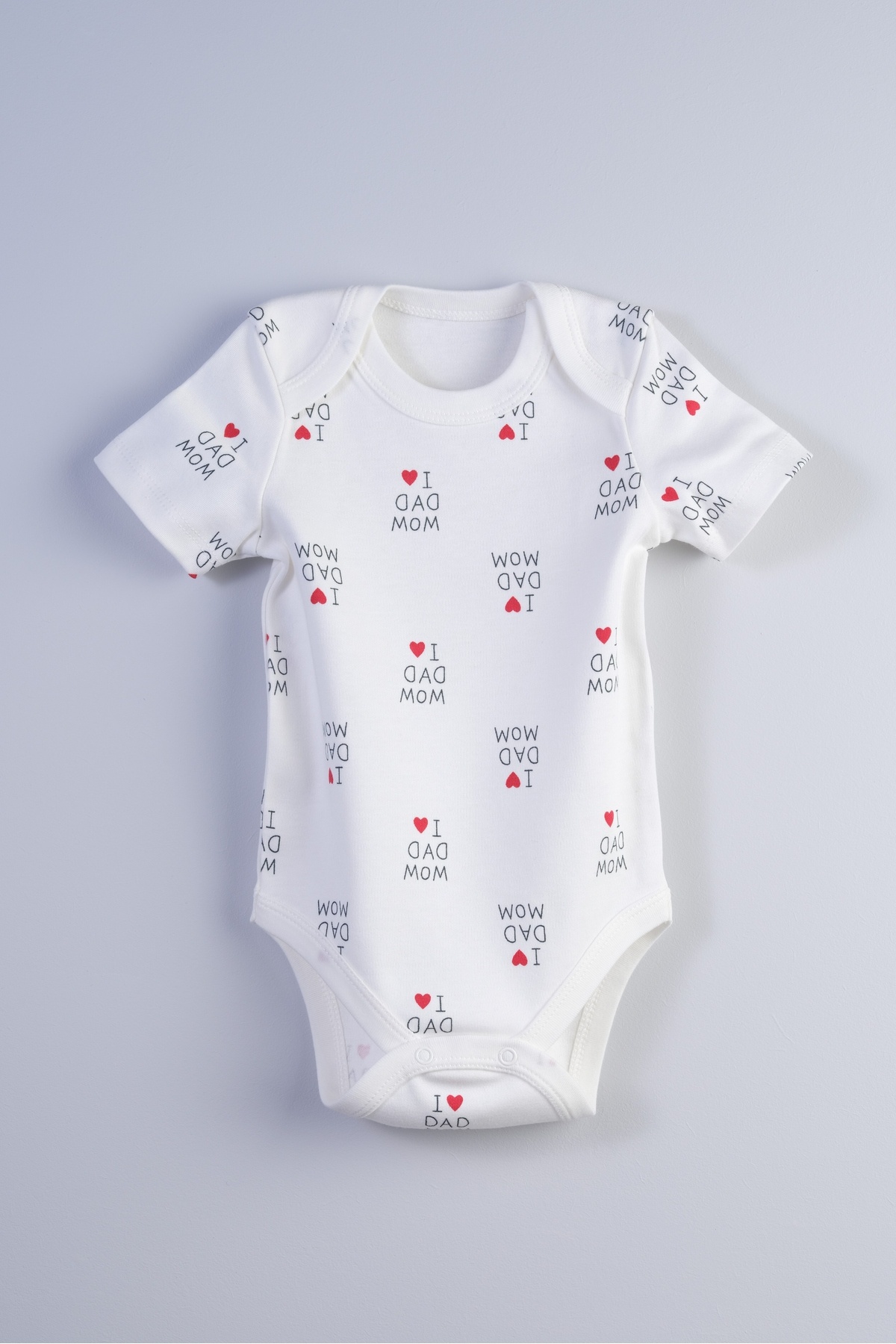Newborn and Baby Envelope Neck Bodysuit 100% Cotton