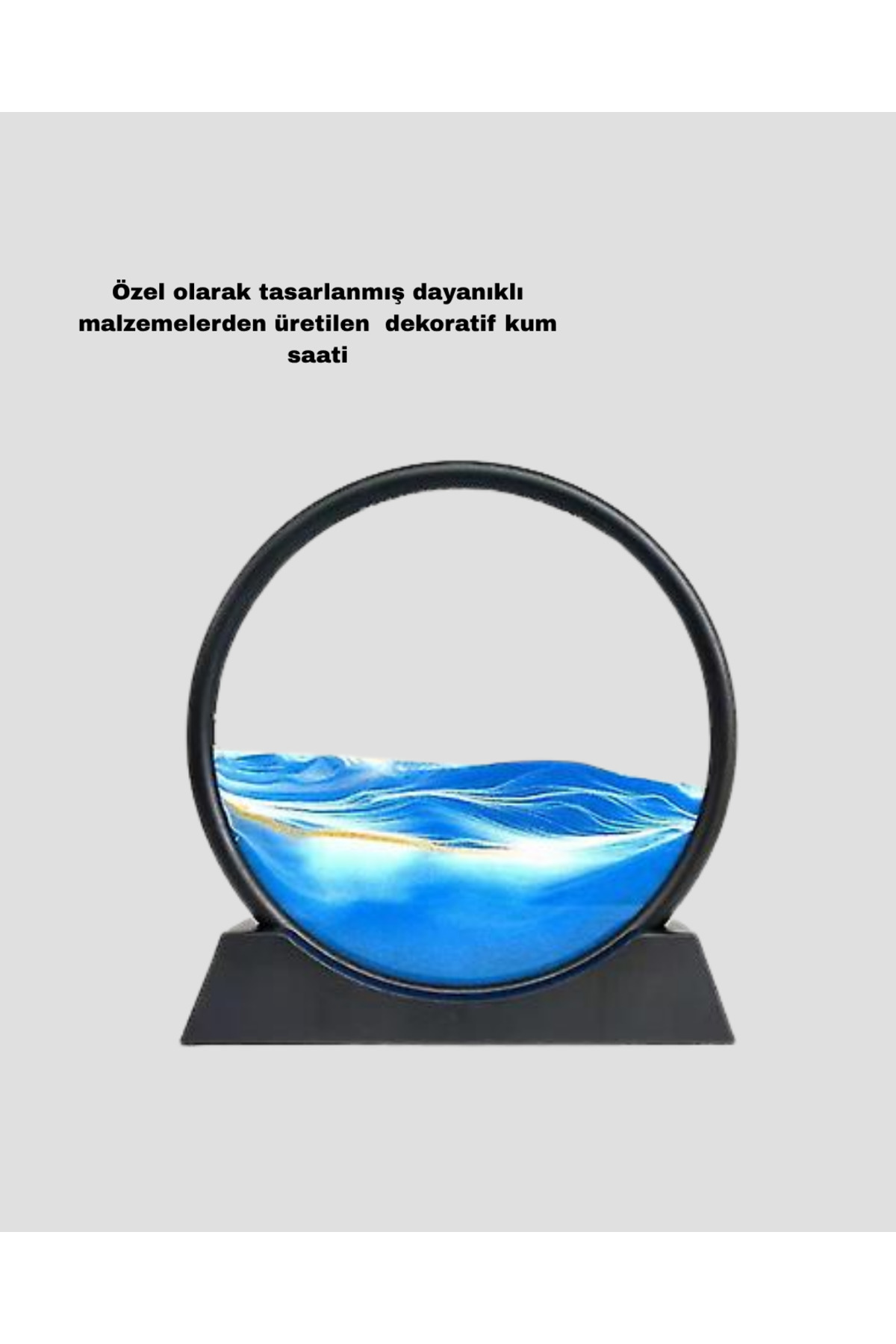 Sepetink Dekoratif Kum Saati – Şık Masa Üstü Aksesuar, Dayanıklı Malzeme, Modern ve Klasik Tasarım