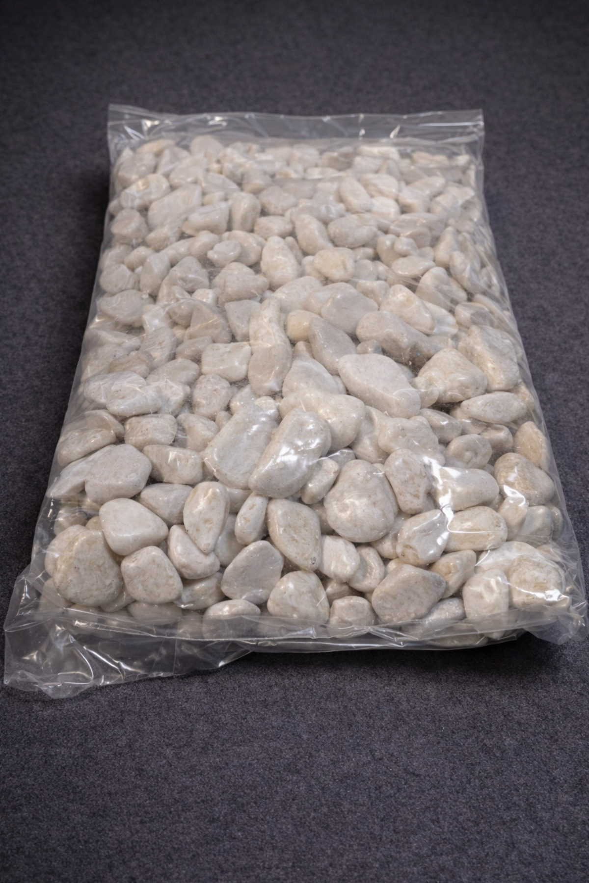 Decorative White Pebble Stone | Terrarium & Aquarium Ornament | 1900 g