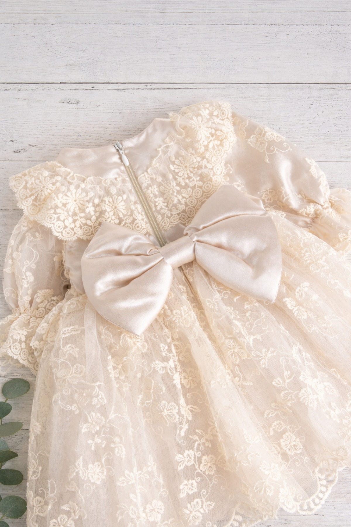 Baharda Nova Kız Bebek Güpürlü / Dantelli 4'lü Mevlüt Elbise Seti fotoğrafı 6 (önizleme)