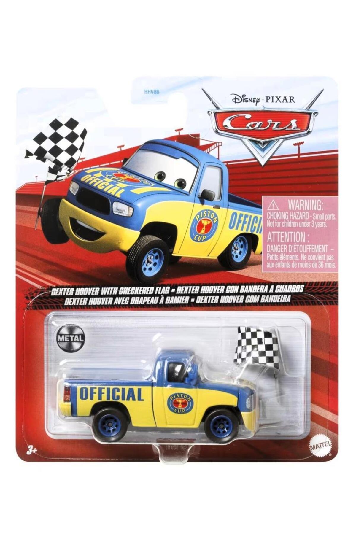 Mattel Cars Tekli Karakter Araçlar - DEXTER HOOVER WITH CHECKERED