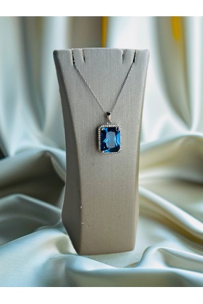 Turkuaz Silver London Topaz Kolye