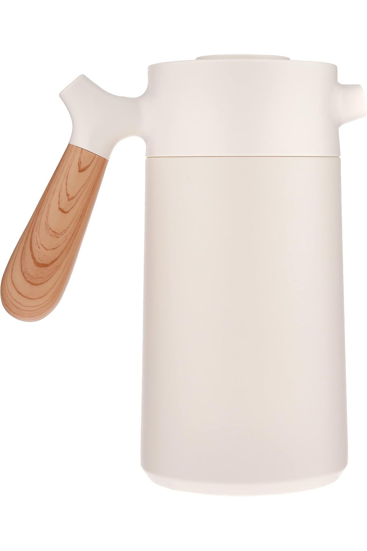 ترمس شاها بلاستيك فاخر بمقبض خشبي – عزل حراري قوي للمشروبات الساخنة والباردة