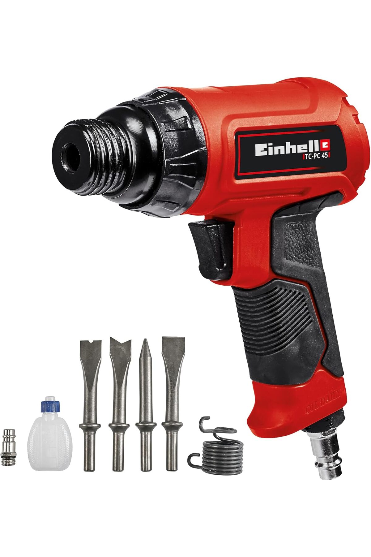 BRF Lendasell Havalı Pnömatik Kırıcı TC-PC 45 Set (Taş ve metal için, 4 parçalı 120 mm keski seti, iğnel