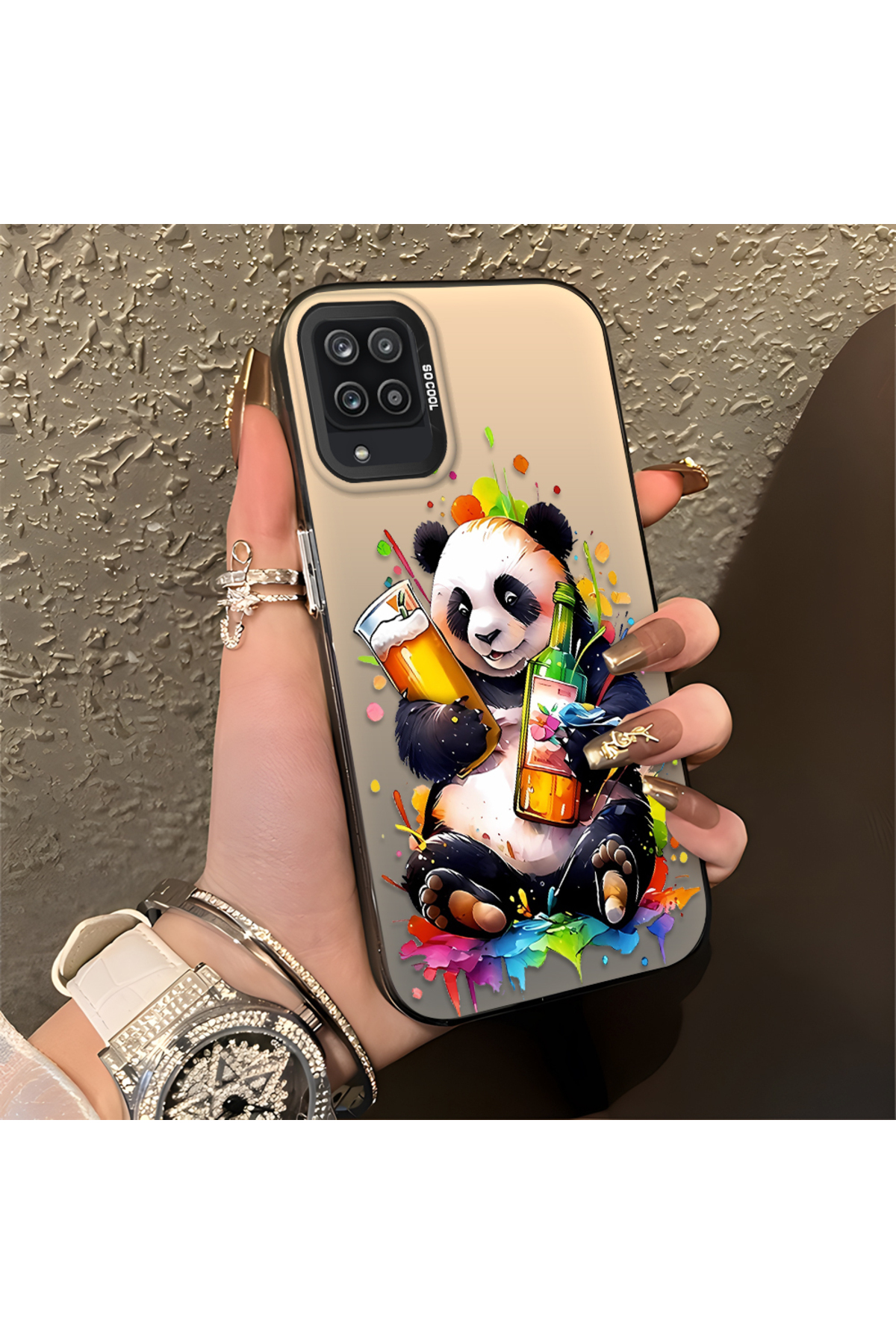 Samsung Galaxy A12/M12 Compatible Case Hard shell Anti Fall Phone Case Panda