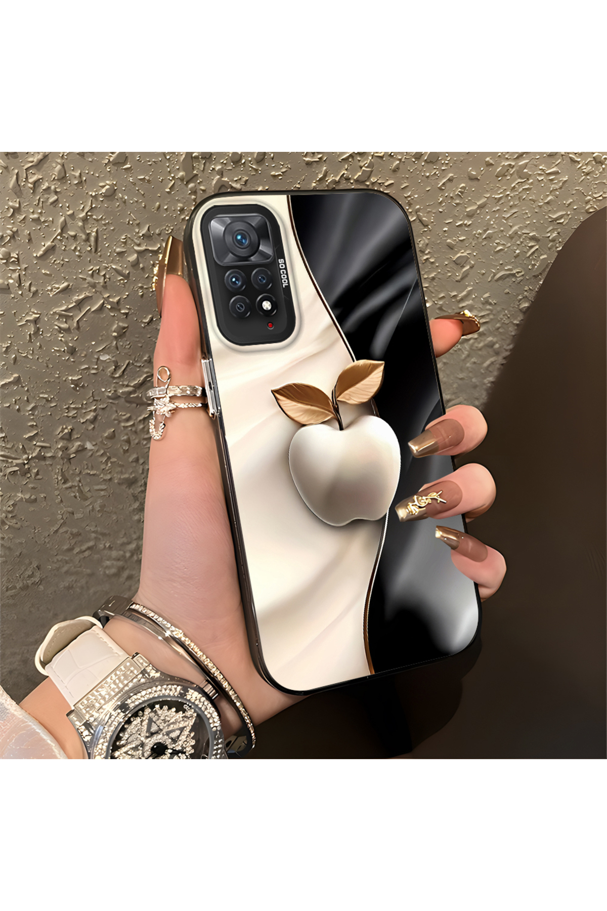 Xiaomi Redmi Note 12 Pro 4G Compatible Case Hard shell Anti Fall Phone Case Apple Pattern