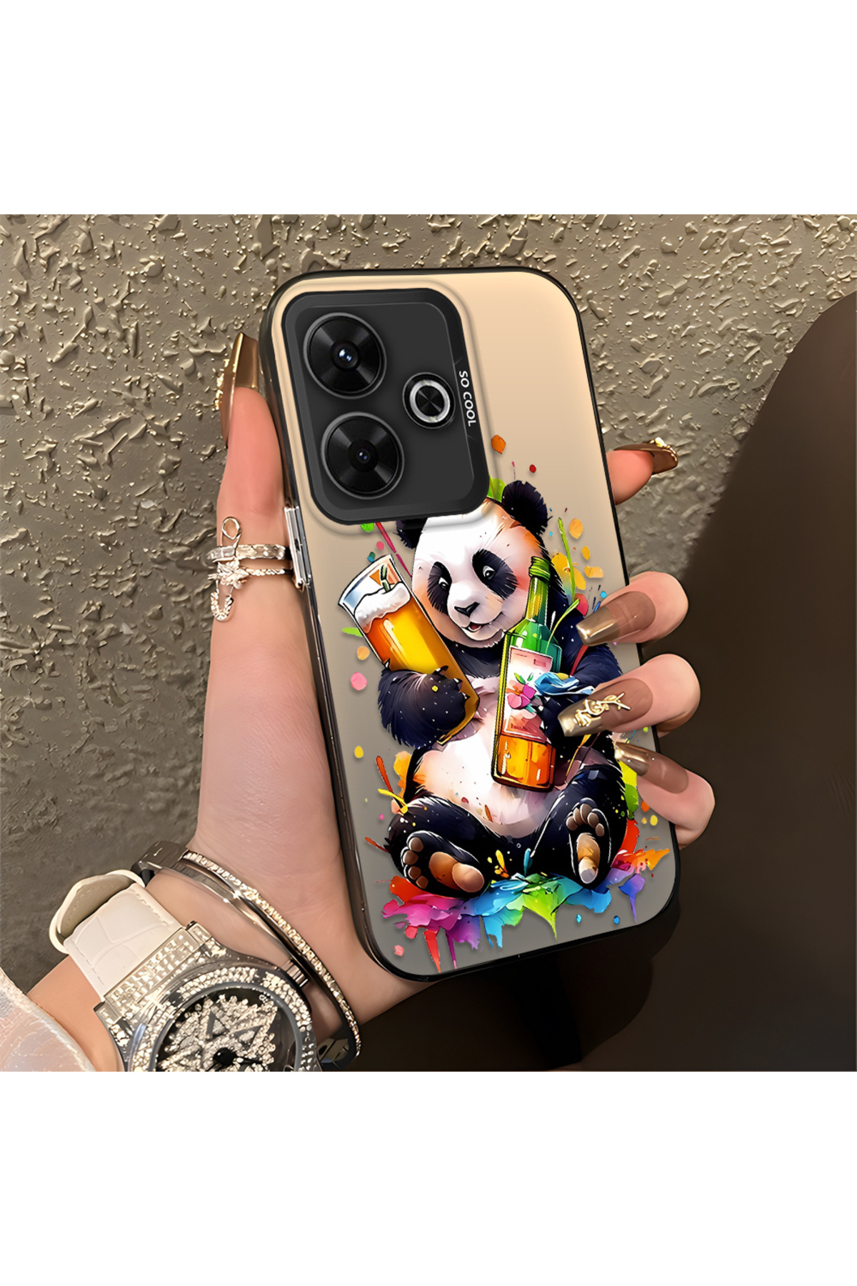 Xiaomi Redmi 13X Compatible Case Hard shell Anti Fall Phone Case Panda
