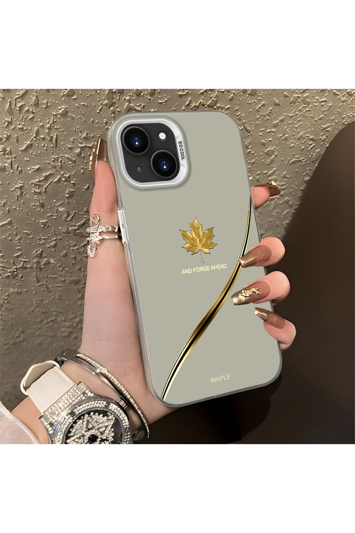 iPhone 15 Plus/14 Plus Compatible Case Hard shell Anti Fall Phone Case Apple Pattern
