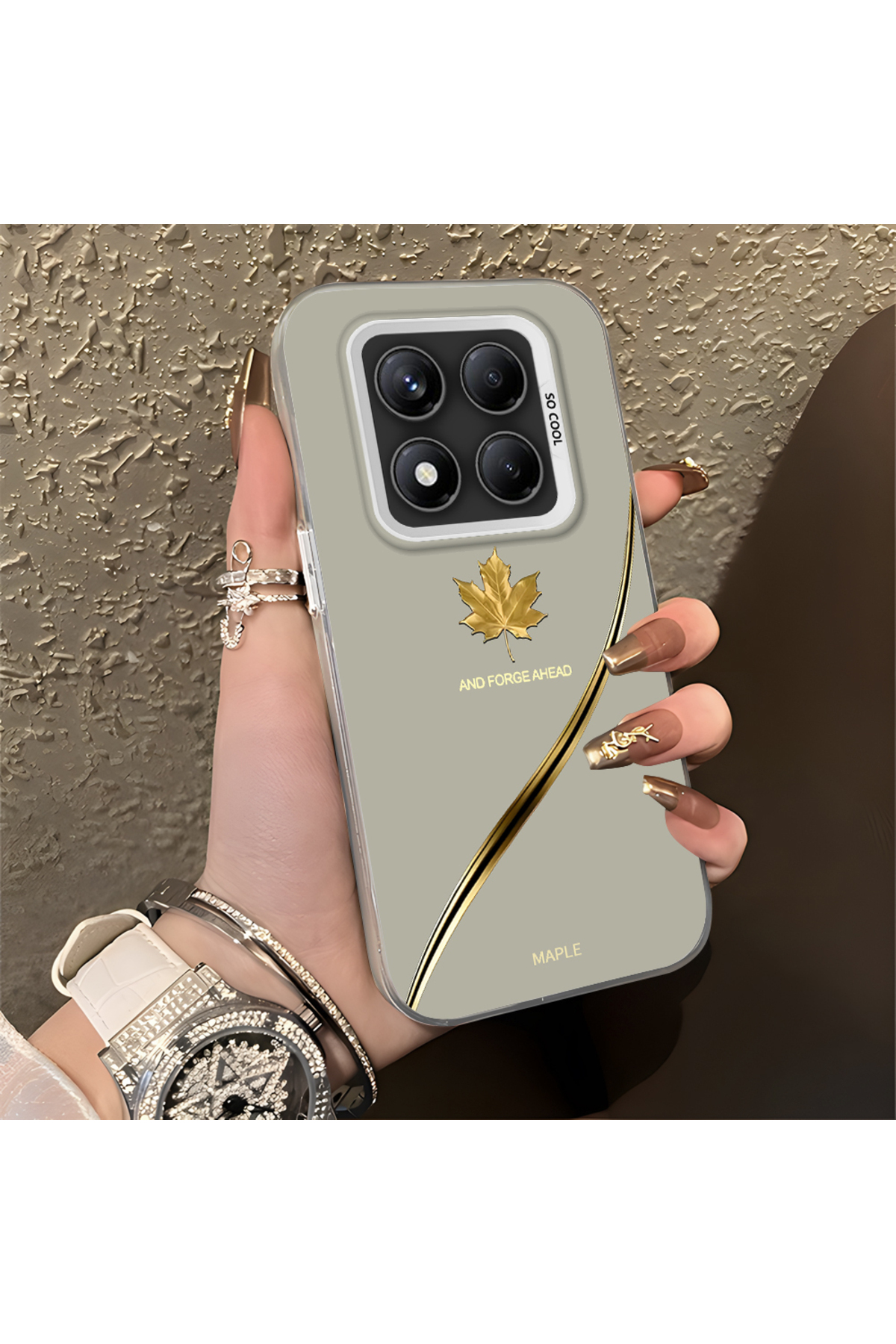 Xiaomi Redmi Note 14 Pro 4G Compatible Case Hard shell Anti Fall Phone Case Apple Pattern