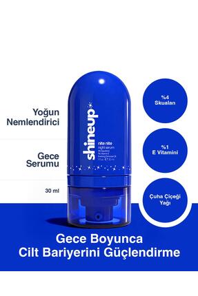 shineup Nite Nite Cildi Onaran ve Aydınlık Görünüm Veren Gece Serumu 30ml