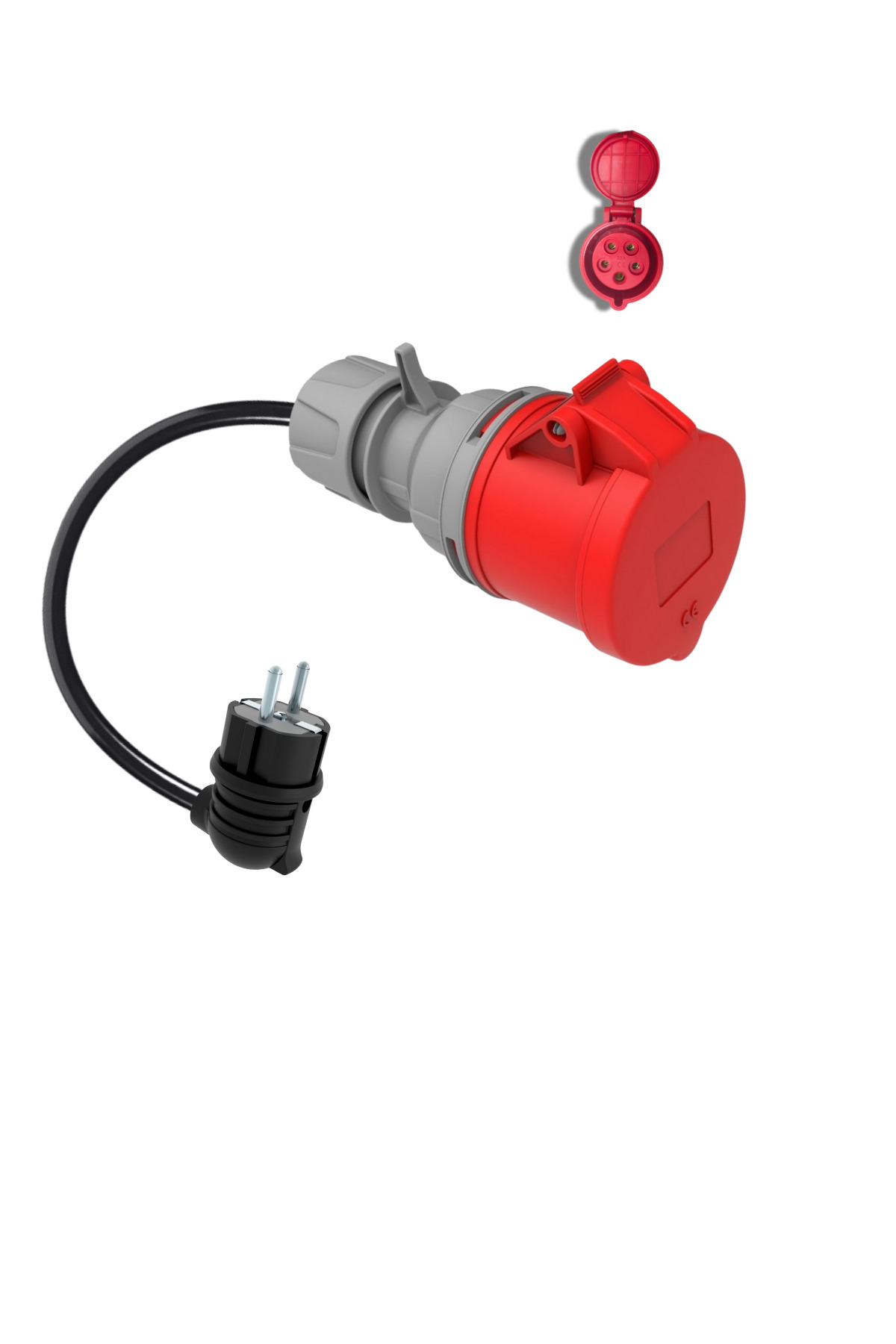 その他 AS-03F5502TV NUVION Elektrikli Araç Dönüştürücü Adaptör 5/32A Priz- 1/16A Fiş