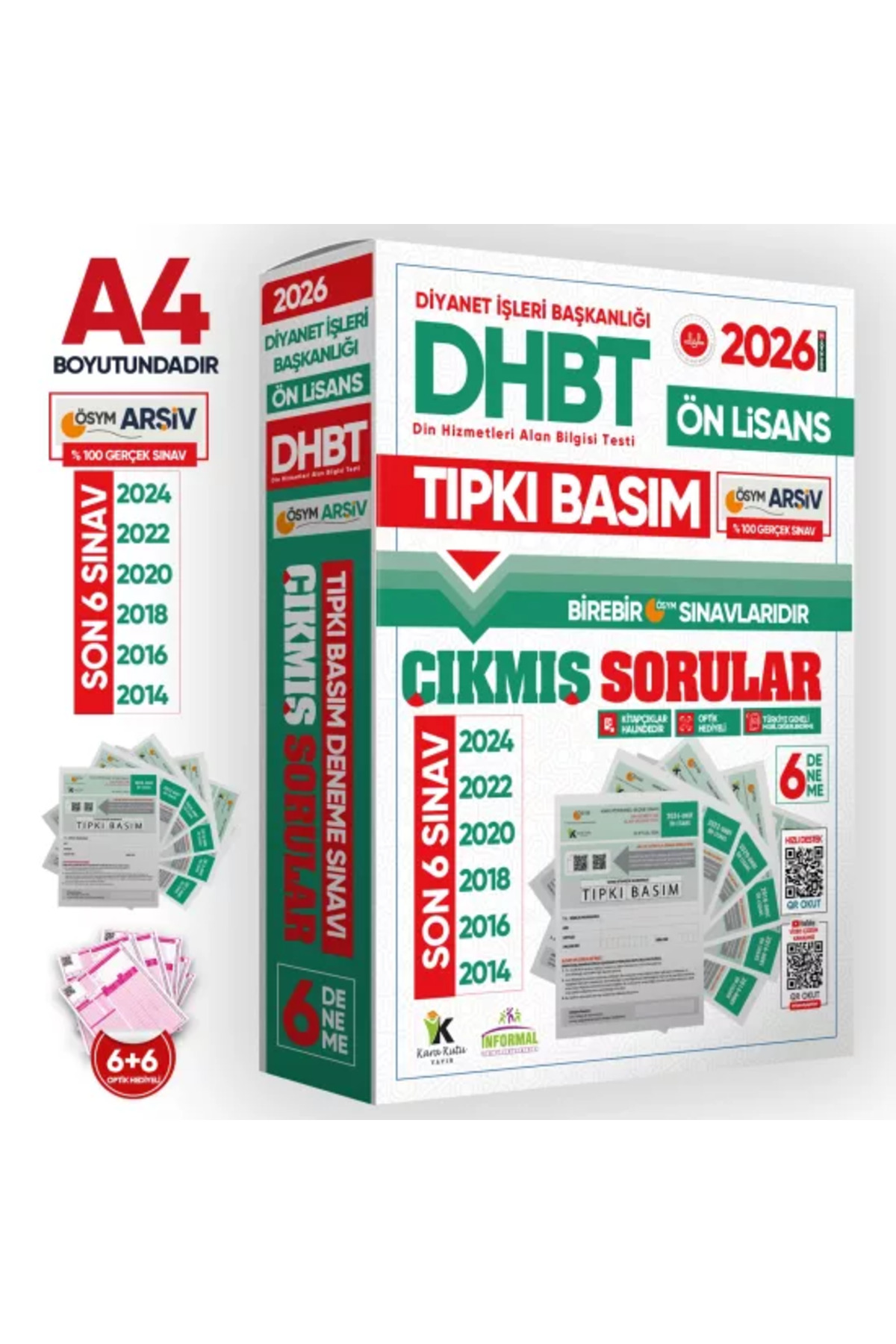 İnformal Yayınları 2026 KPSS-DHBT Ön Lisans ÖSYM Çıkmış Soru Tıpkı