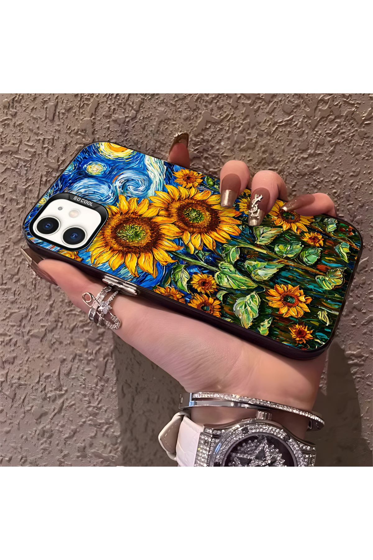 iPhone 12 Compatible Phone Case Camera protection Hard Rear Anti Fall Oil Paint