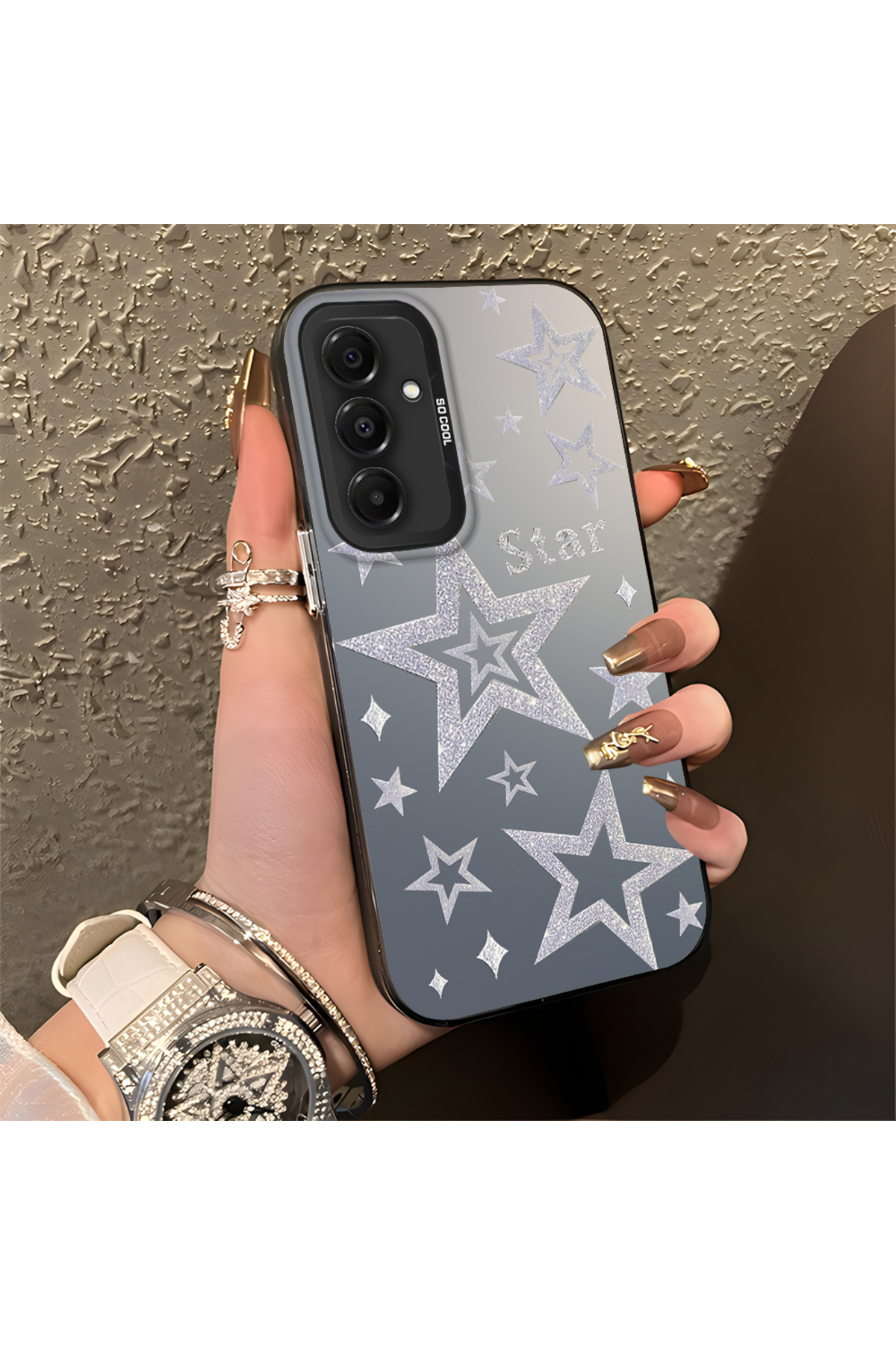 Samsung Galaxy A16 Compatible Case Hard shell Anti Fall Phone Case star