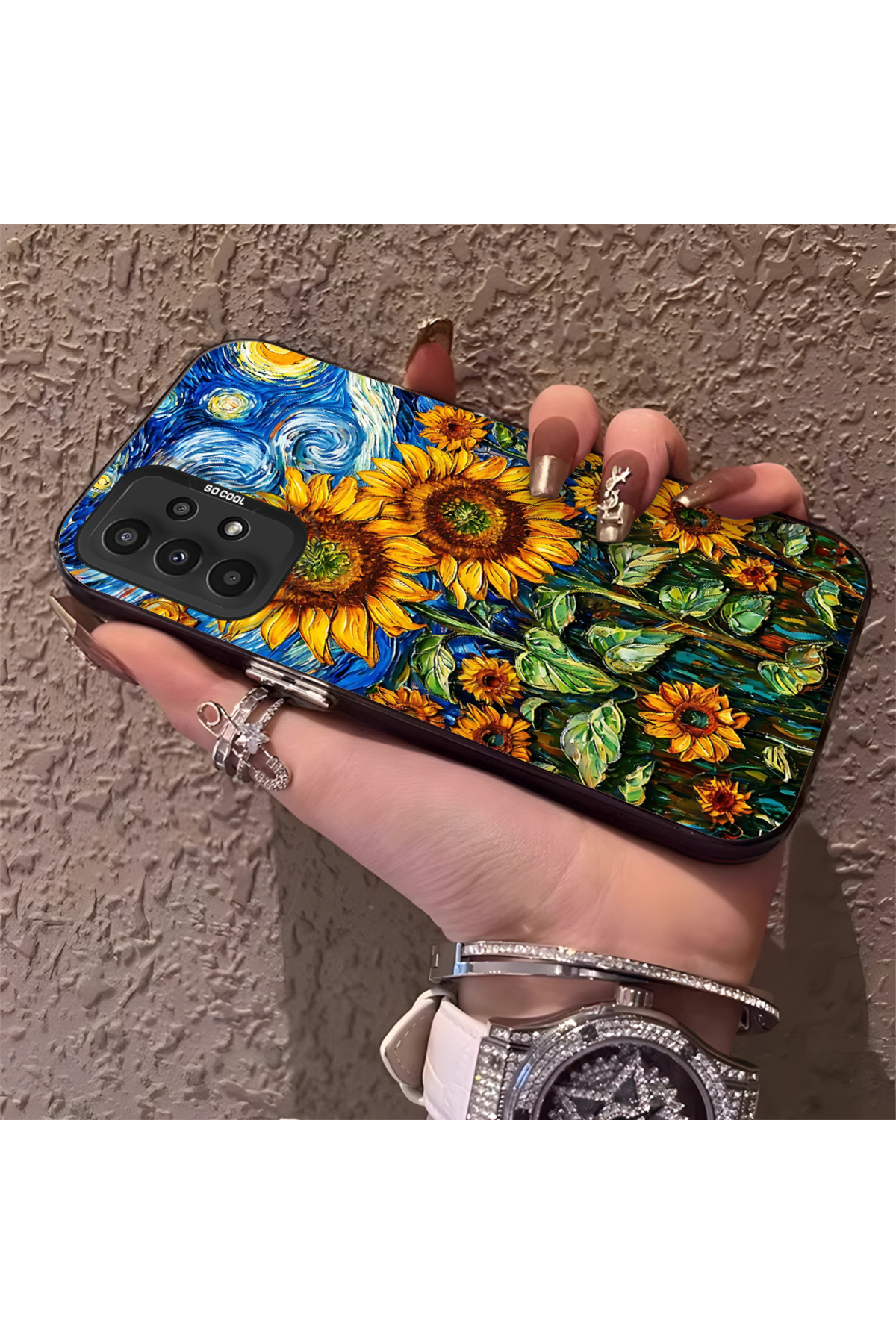 Samsung Galaxy A23 Compatible Phone Case Camera protection Hard Rear Anti Fall Oil Paint