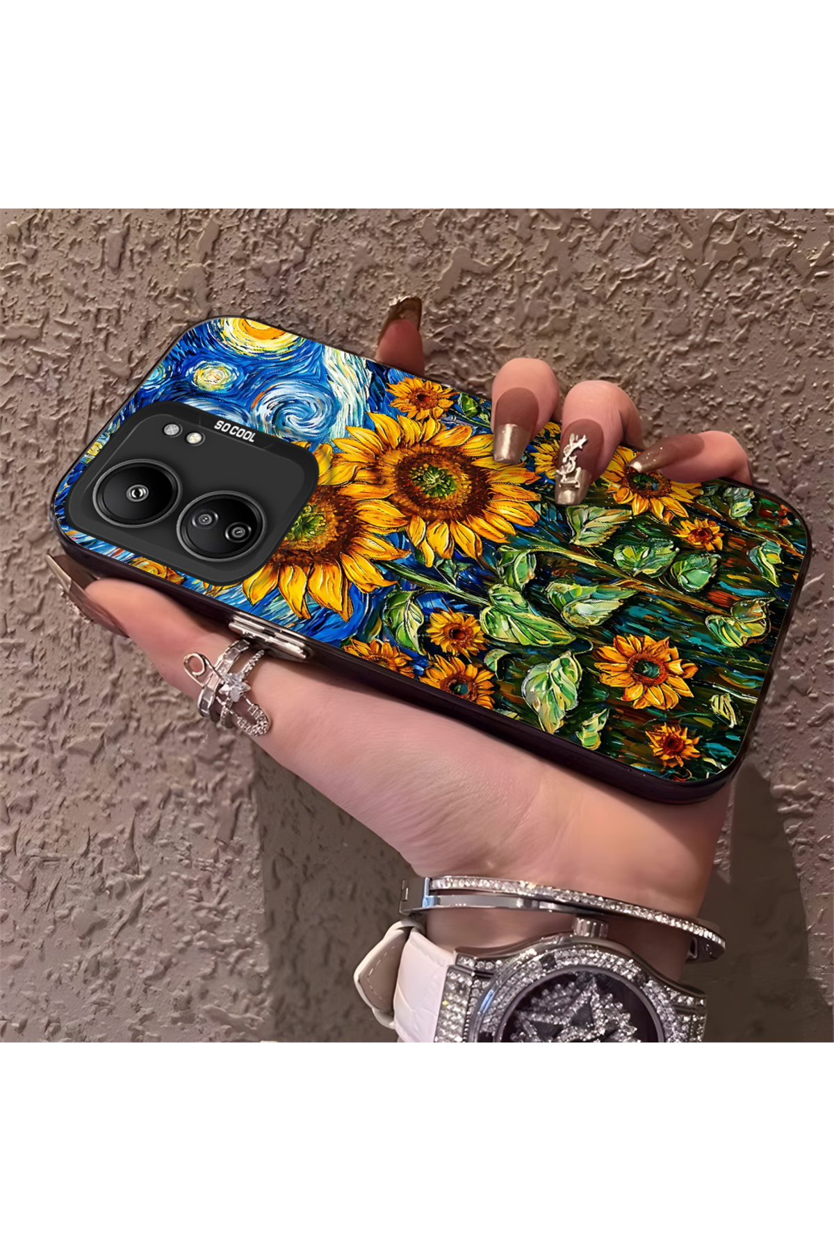 Xiaomi Redmi 13c Compatible Phone Case Camera protection Hard Rear Anti Fall Oil Paint
