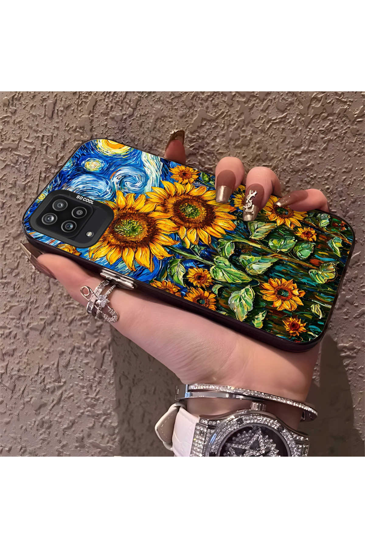 Samsung Galaxy A12/M12 Compatible Phone Case Camera protection Hard Rear Anti Fall Oil Paint