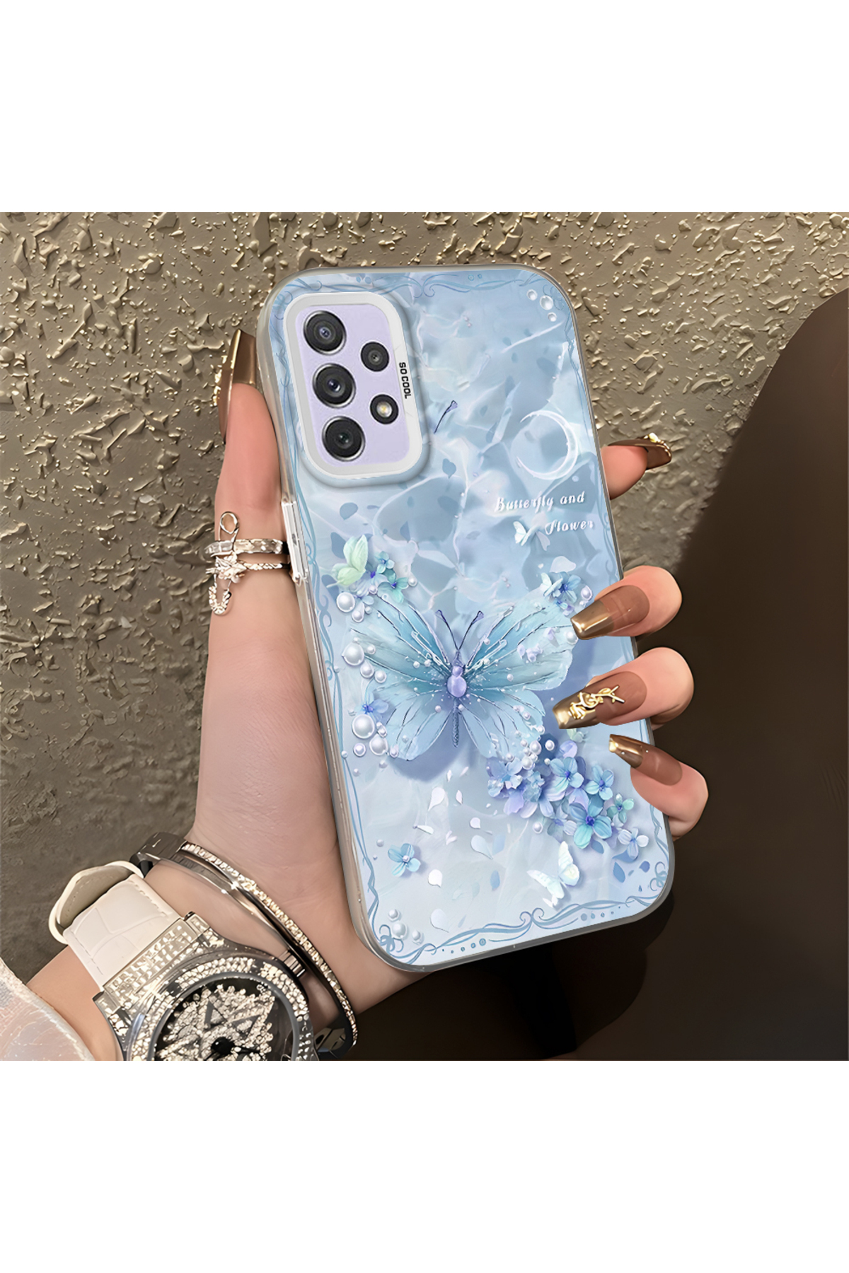 Samsung Galaxy A72 Compatible Case Hard shell Anti Fall Phone Case Light-shade