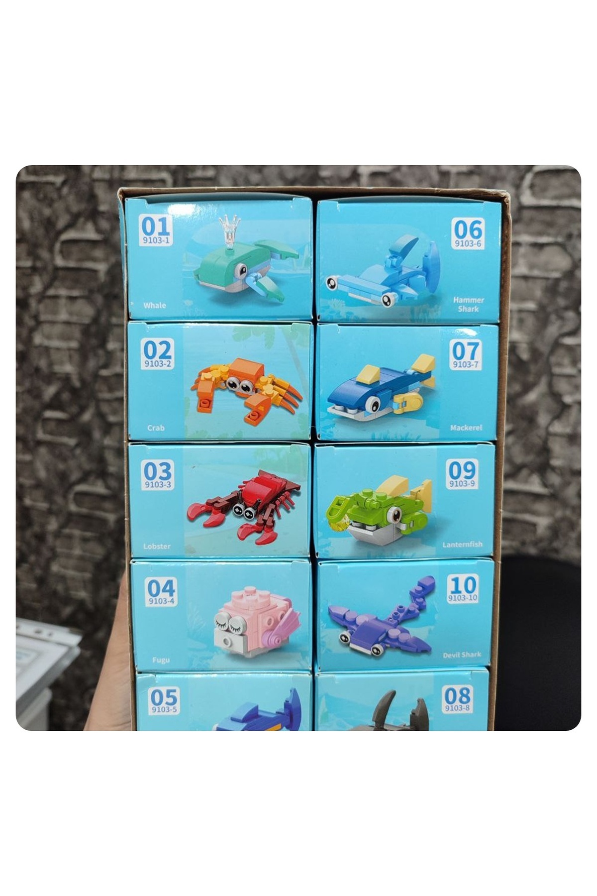 ۱ عدد اسباب‌بازی ساخت فیگور موجودات دریایی اقیانوس