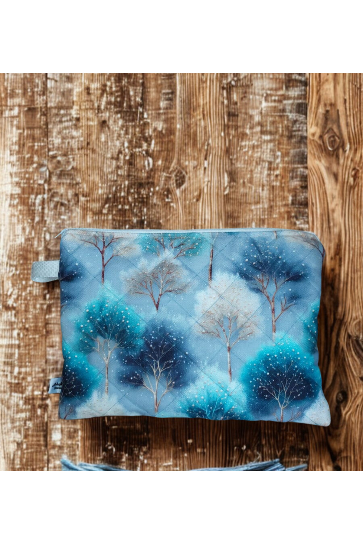 ADUŞKA Home Kapitone Tablet Çantası (29cmx22cm) (Kardan adam desenli) görsel 7