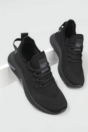 l lugshoes ayakkabı Siyah Unisex Triko Sneaker Rahat Hava Alabilen Kokusuz Sp...