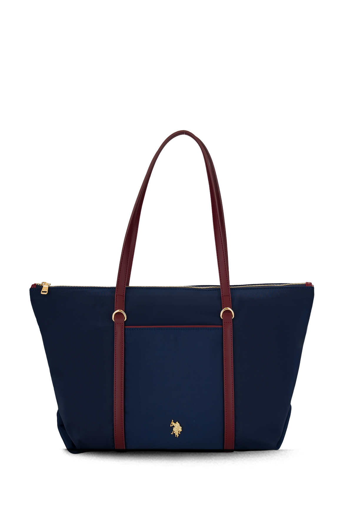 U.S. Polo Assn. Navy Blue-Claret Red Women's Shoulder Bag Us26310