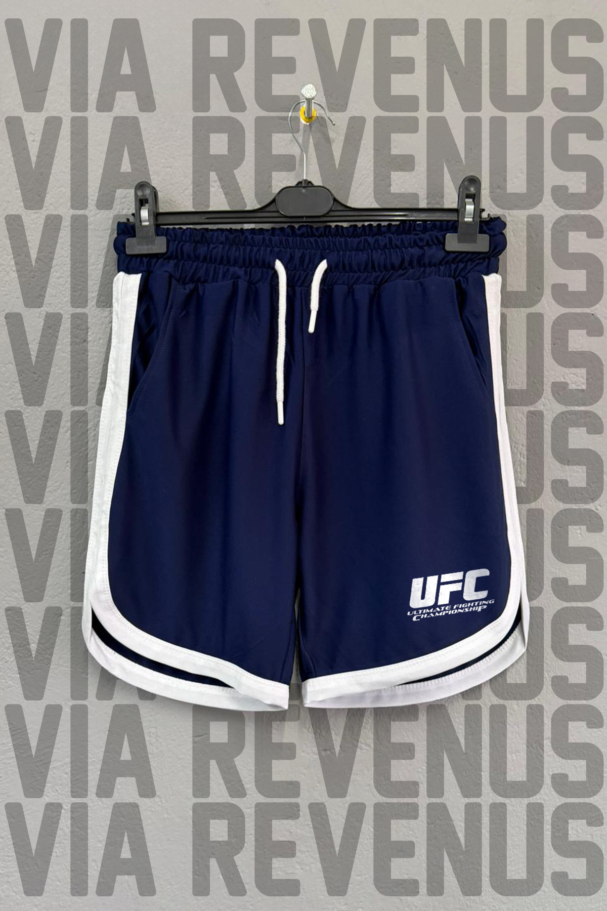 Vordevia UFC Ulti Baskılı Biye Detaylı Jarse Spor Antrenman Şortu