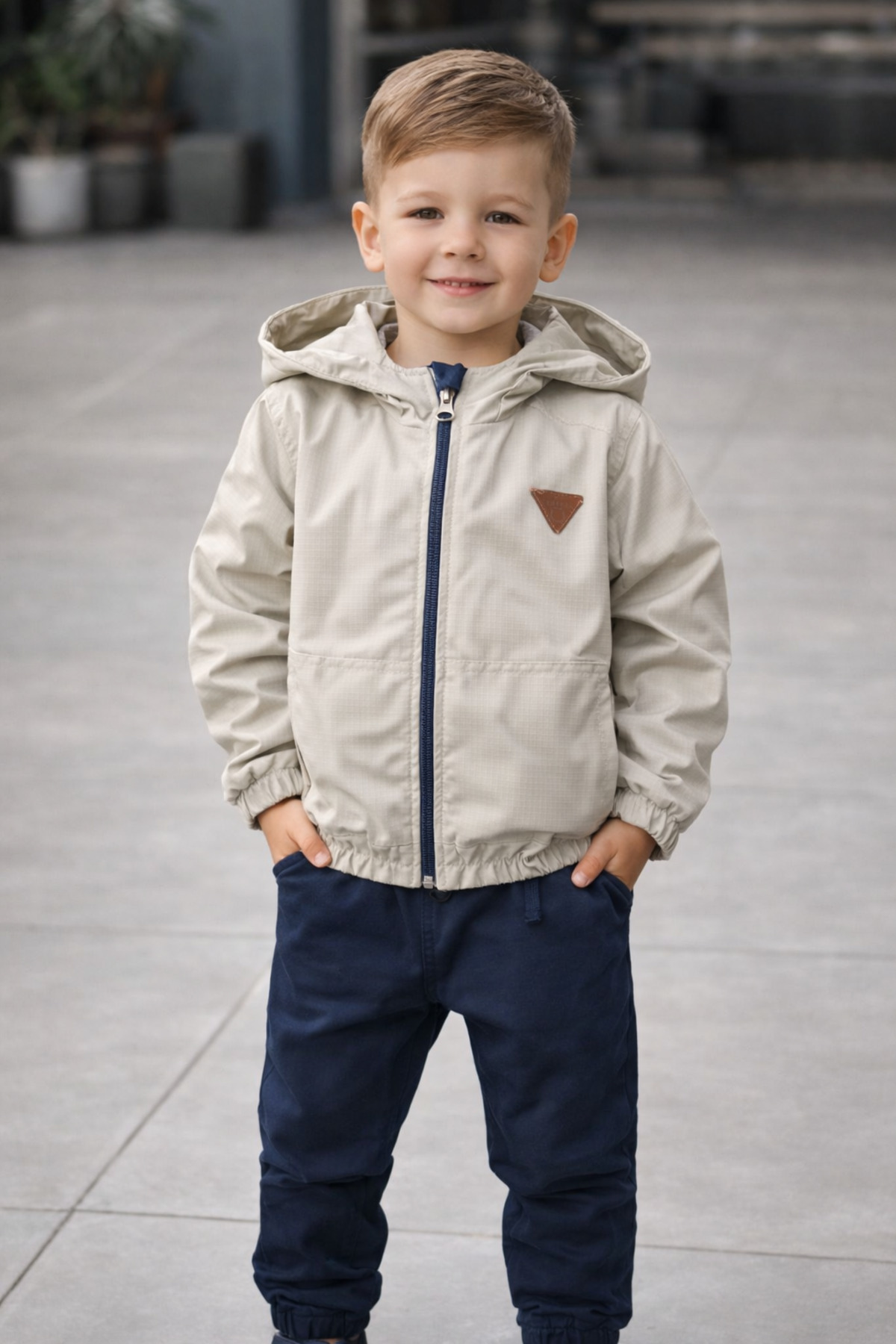 Chicsy Baby Erkek Çocuk Ultra Dayanıklı Su ve Rüzgar Geçirmez Yağmurluk Yağmurluk fotoğrafı 4 (önizleme)