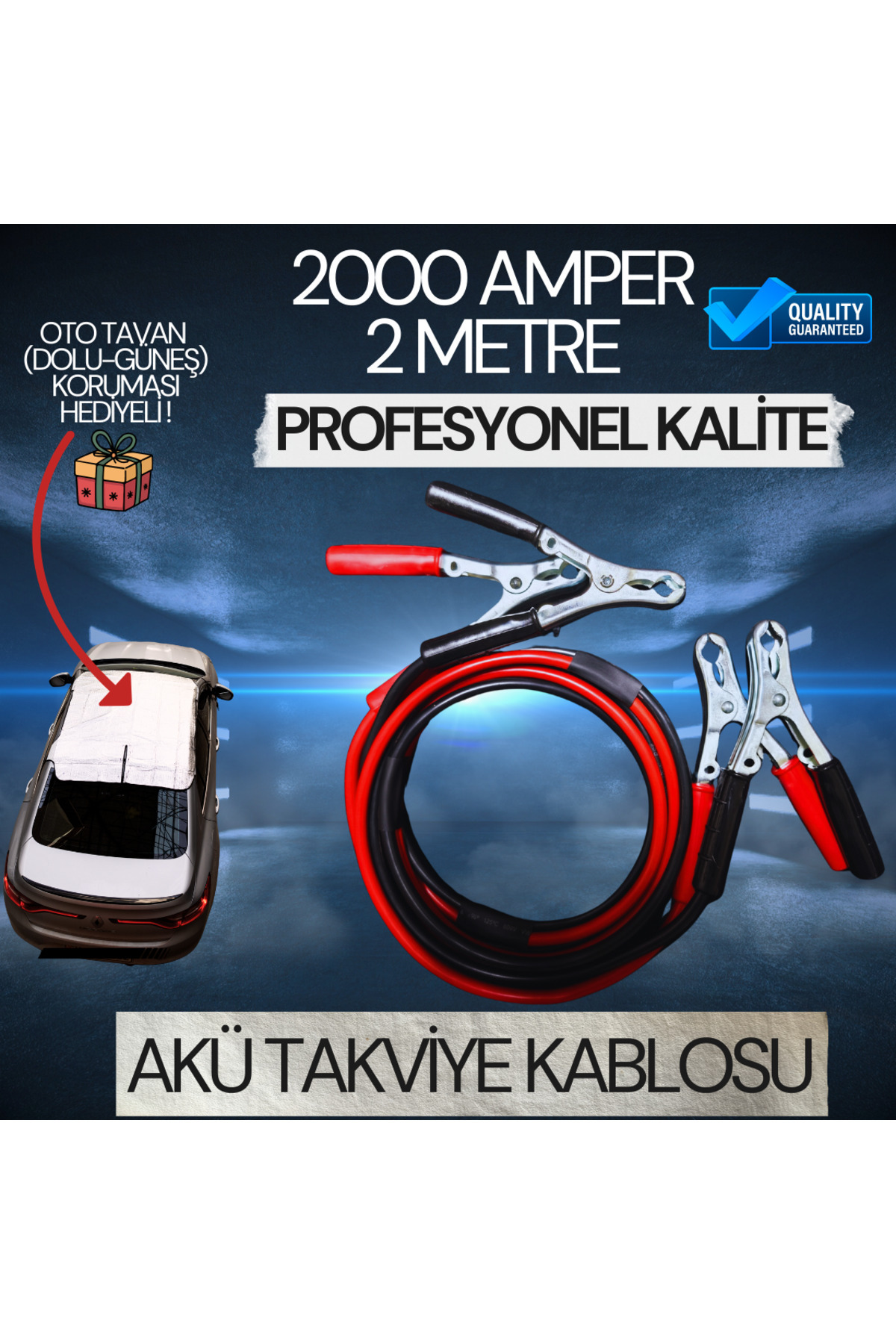 fuhe Ford Focus 3 2011 Uyumlu 2000 AMPER 2 MT. AKÜ TAKVİYE KABLOSU PROFESYONEL TAM BAKIR+ HEDİYELİ ÜRÜN