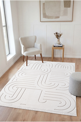 HÜNKAR HALI Tokyo Dokuma %100 Polyester İskandinav Sisal Tarzı Yumuşak Dokulu...