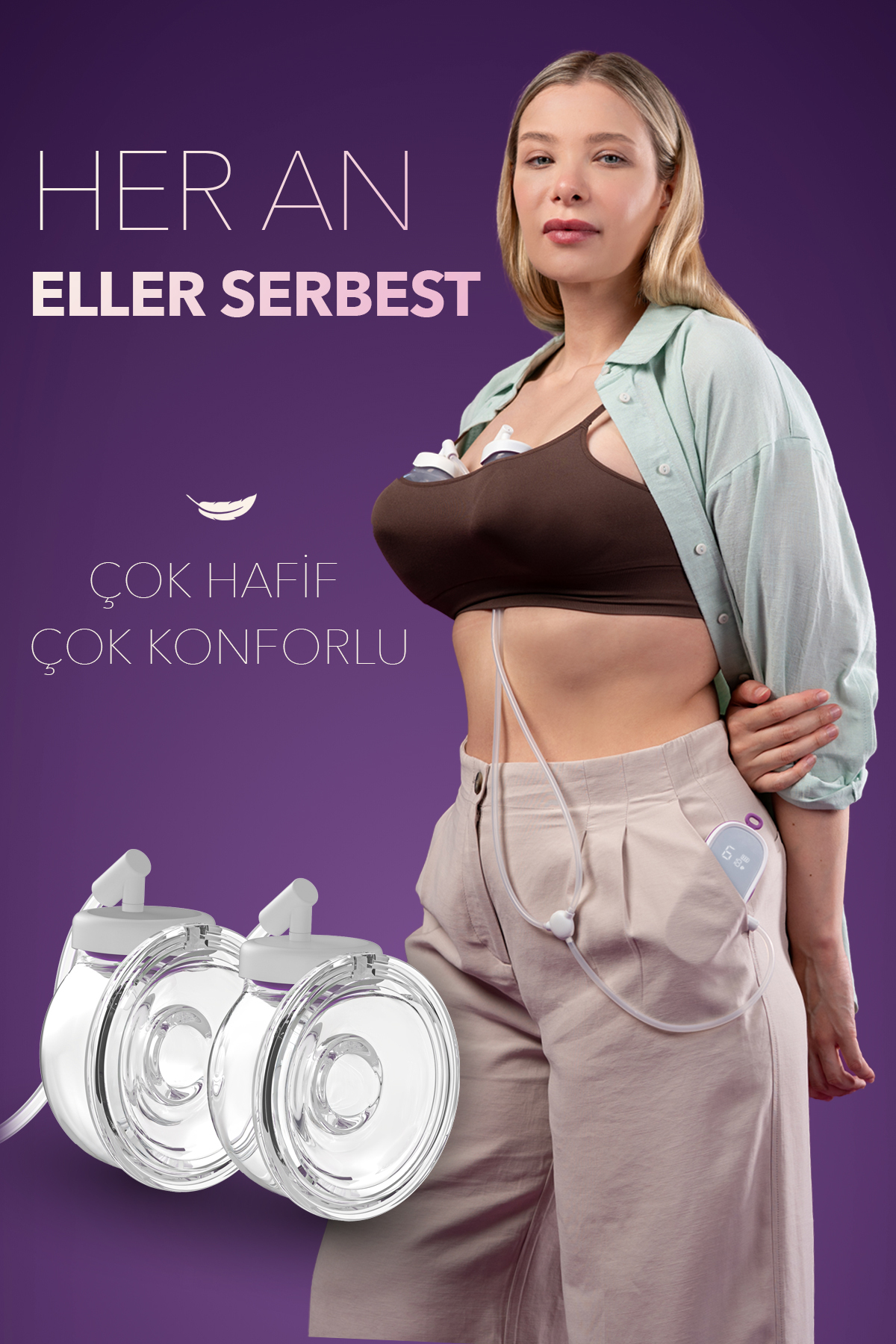 Mochi MOMentum Duo Eller Serbest Göğüs Pompası fotoğrafı 4 (önizleme)