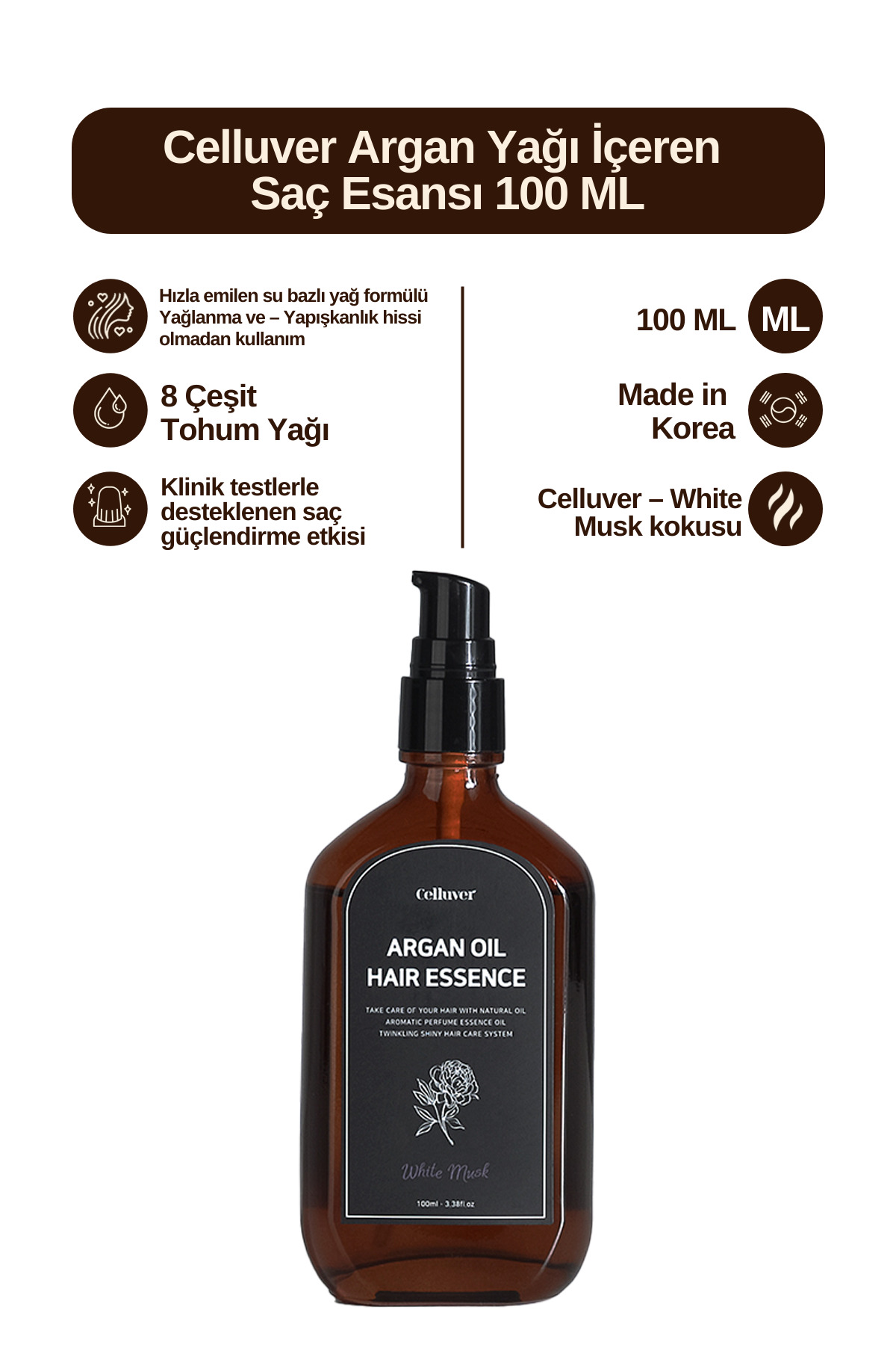 Argan Yağı İçeren Saç Esansı — celluverhairessence1