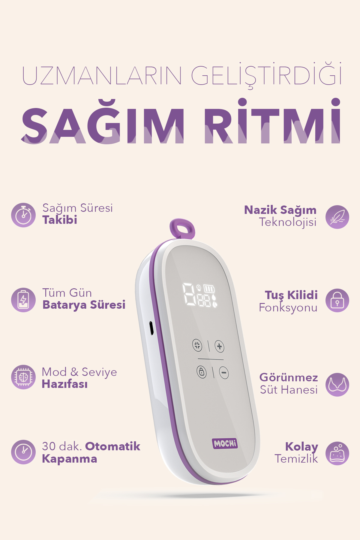 Mochi MOMentum Duo Eller Serbest Göğüs Pompası fotoğrafı 7 (önizleme)