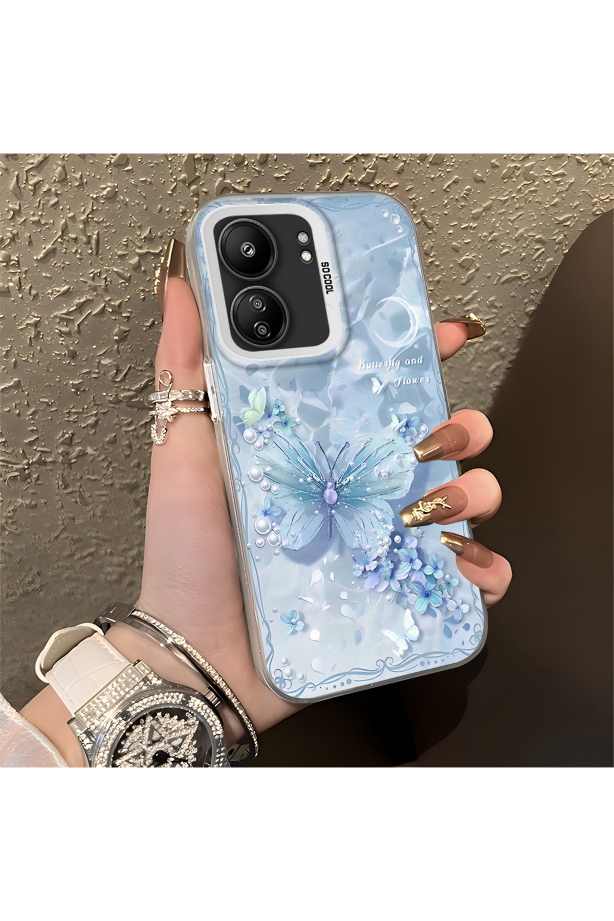 Xiaomi Redmi 13c Compatible Case Hard shell Anti Fall Phone Case Light-shade