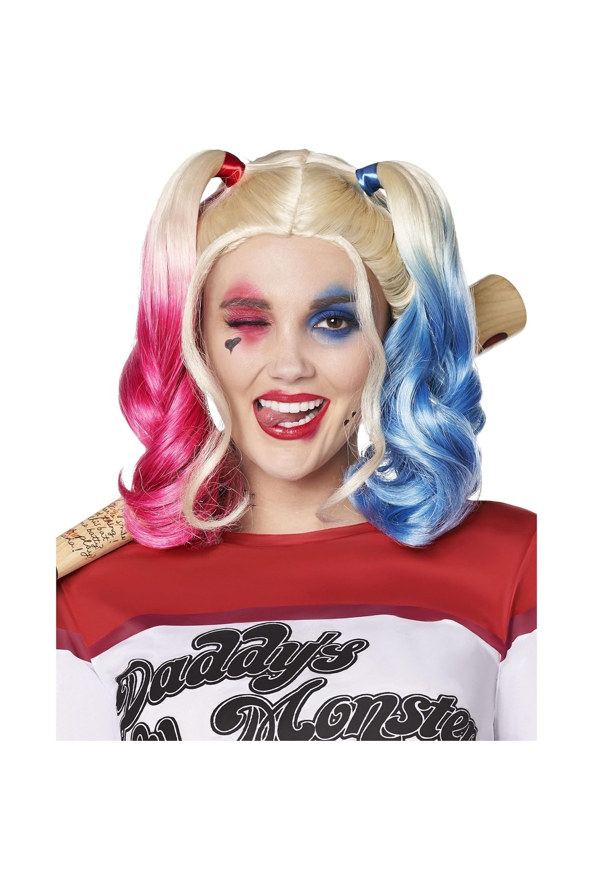 Go İthalat Suicide Squad Harley Quinn Kostüm Peruk (5381)