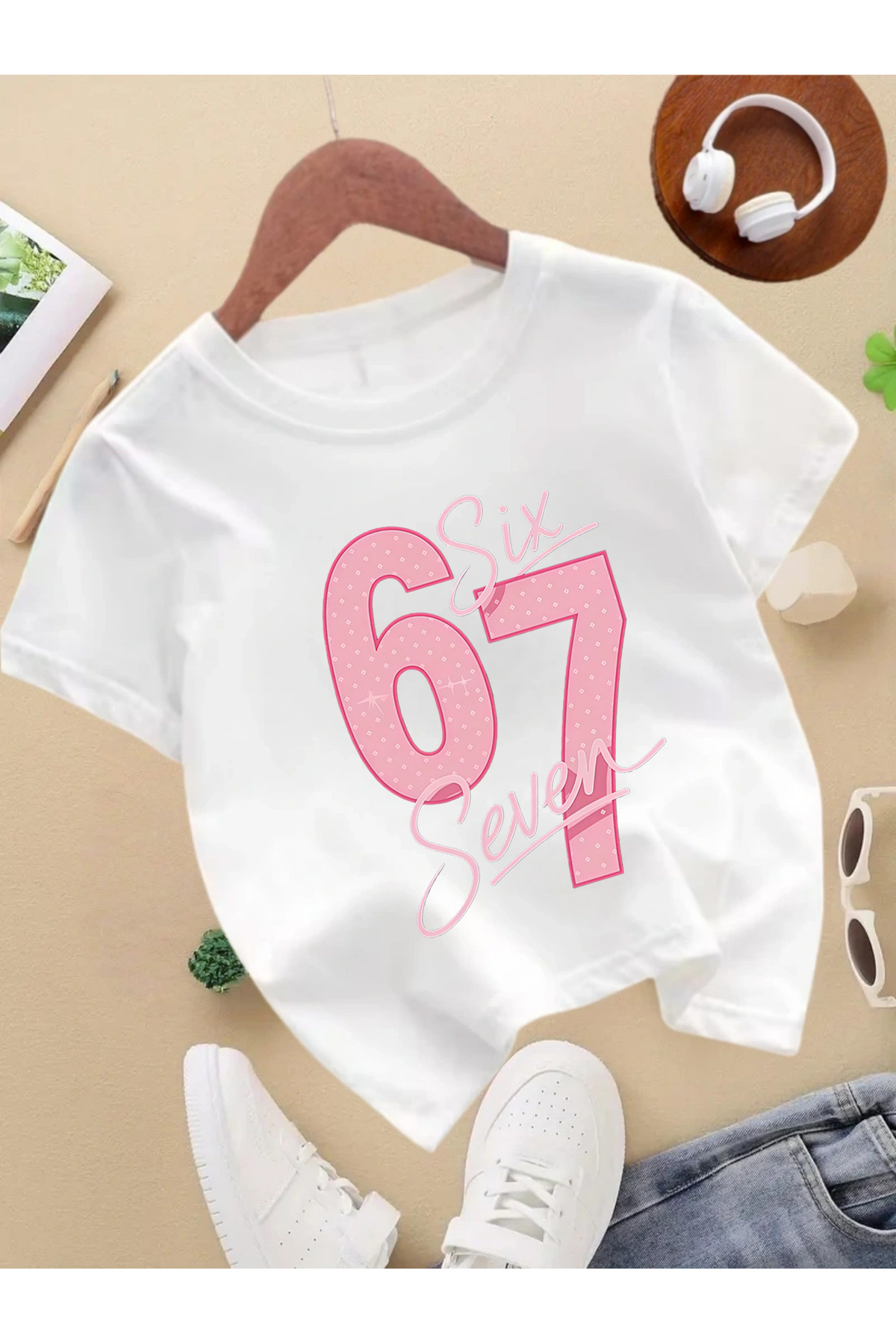 Let's Wear 67 Six Seven Premium tričko s potiskem pro dívky