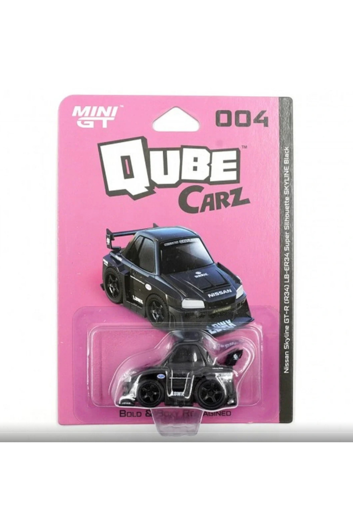 mini gt 1/64 Qube Carz Serisi Nissan Skyline GT-R ER34 Super