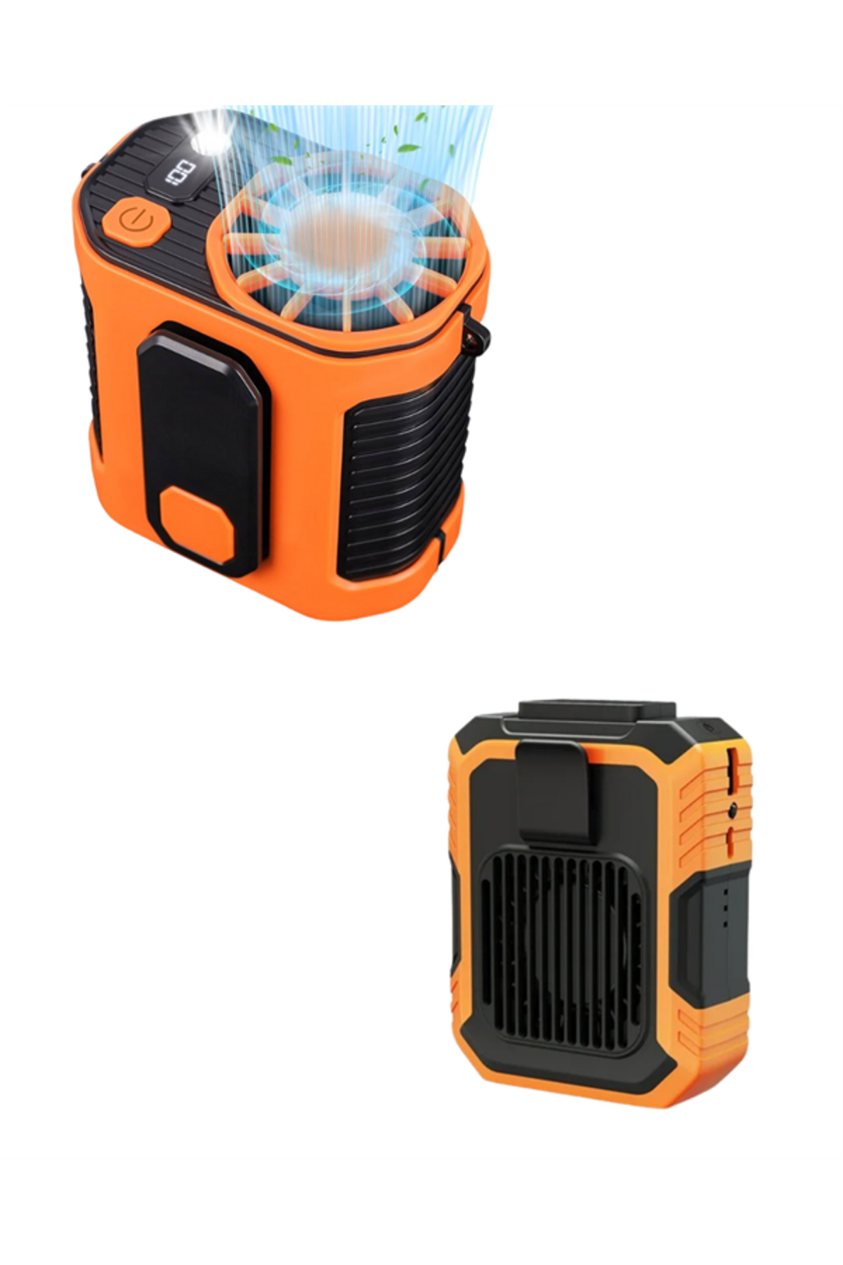 Sepetink Turbo Mini Fan – Dijital Ekranlı, Sessiz & Şarjlı Serinlik!