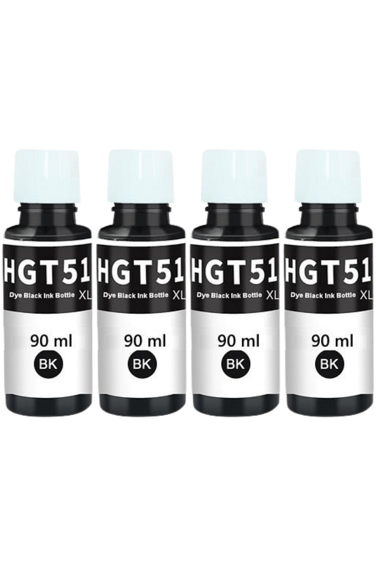 TecHarbor HP Ink Tank 115 / Hp İnk Tank 310 / Hp İnk Tank 315 Yazıcılara Uyumlu Mürekkep GT51XL 4 Siyah