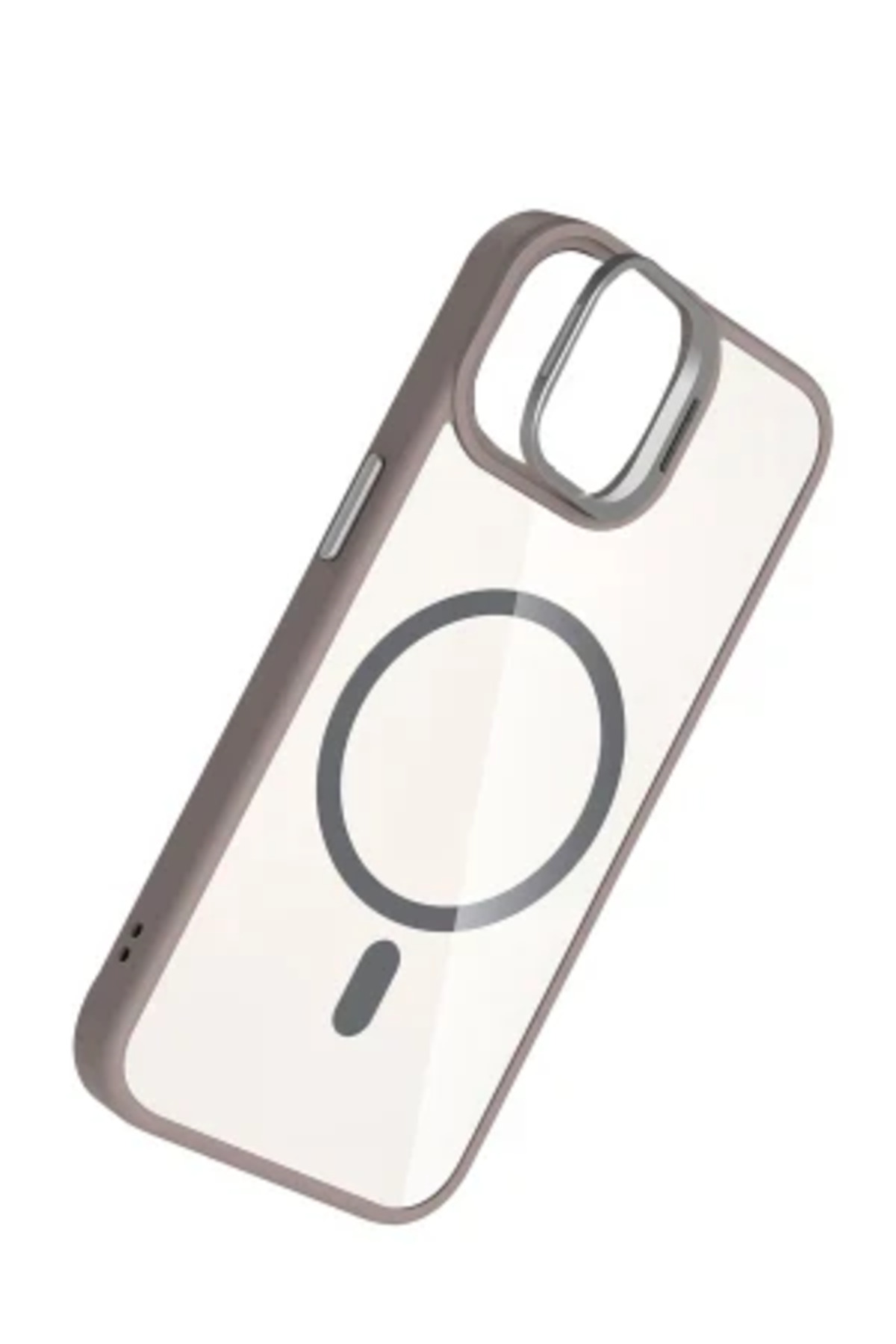 iPhone 11 İçin Uyumlu Standlı ve Kamera Lens Hediyeli Wireless Şarj Özellikli Ultra Lüks Kılıf