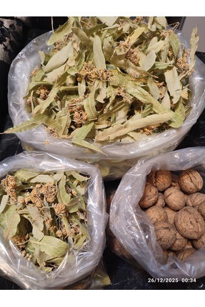 TARIMSAN DOĞAL 2'li Kış Paketi Ihlamur ve Ceviz (1 kilo kabuklu ceviz+80 Gr.I...