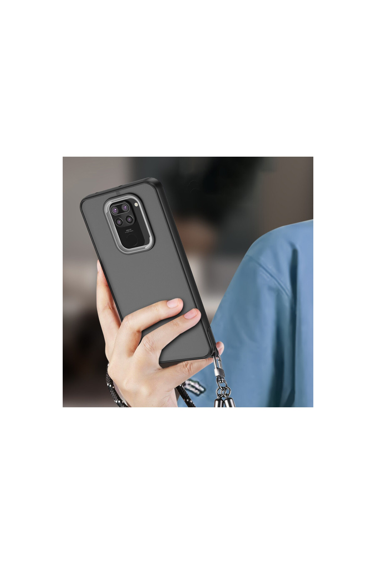 Xiaomi Redmi Note 9 İçin Uyumlu Buzlu Tasarım Sararmaz Tpu Kılıf