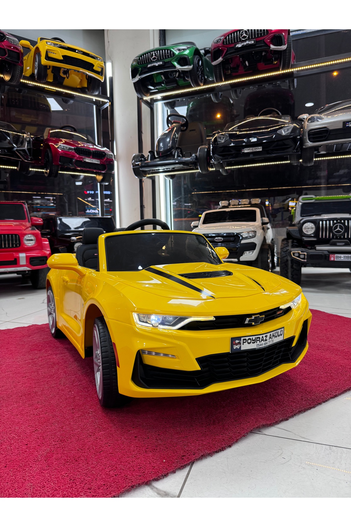 POYRAZ AKÜLÜ LİSANSLI Chevrolet akülü araba 12V(ÖZEL PLAKA)