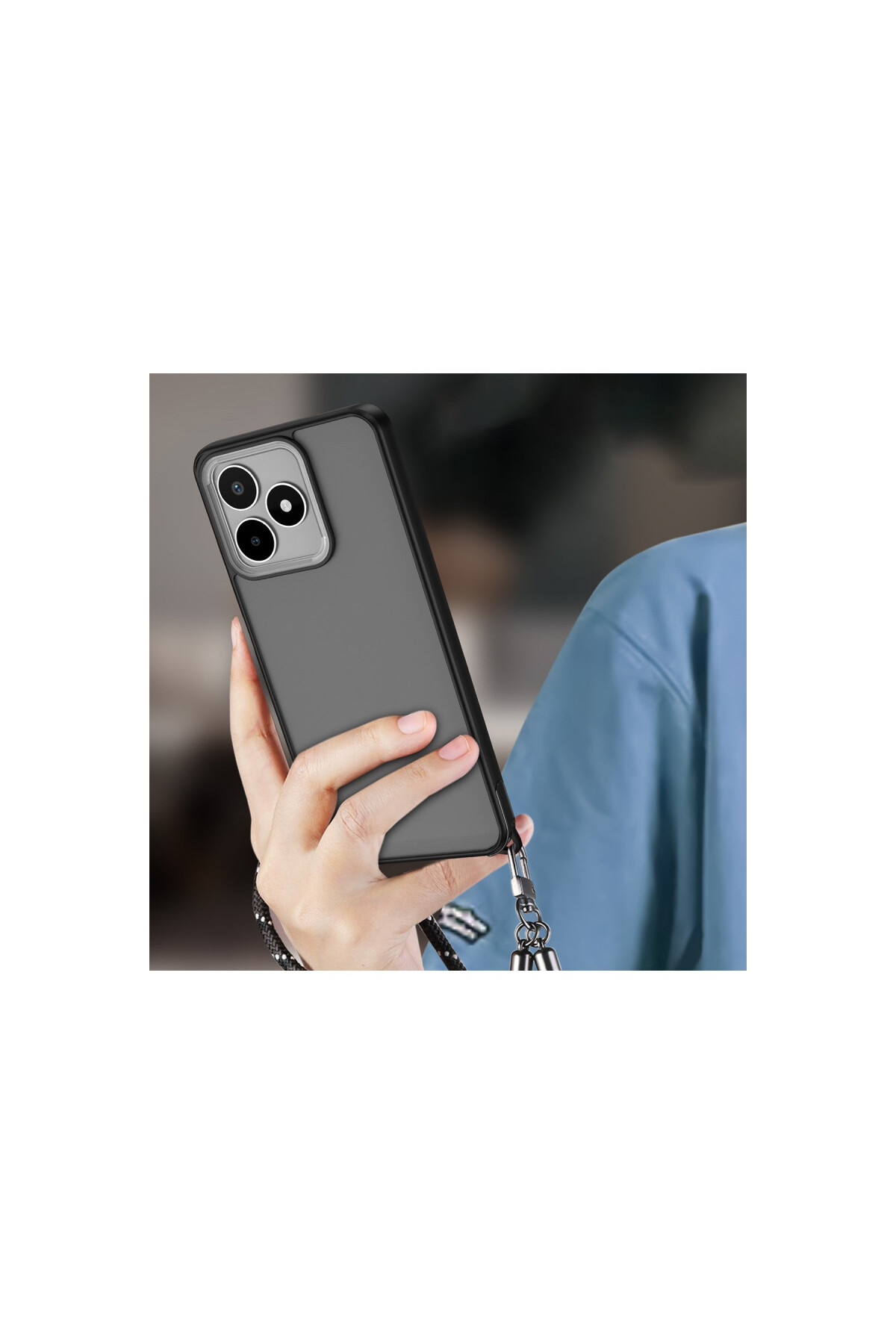 Realme C53 İçin Uyumlu Buzlu Tasarım Sararmaz Tpu Kılıf
