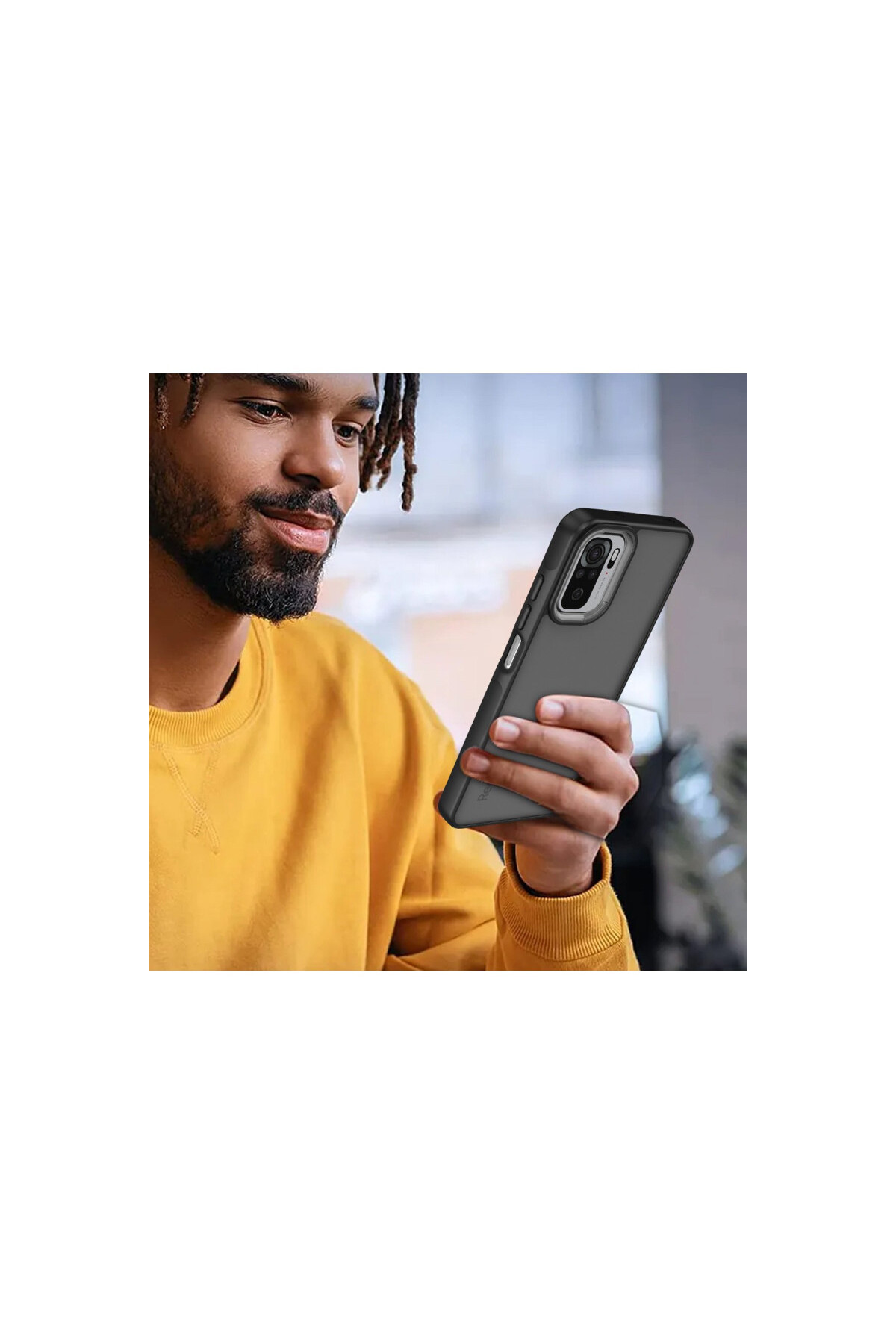Xiaomi Redmi Note 10 Pro İçin Uyumlu Buzlu Tasarım Sararmaz Tpu Kılıf