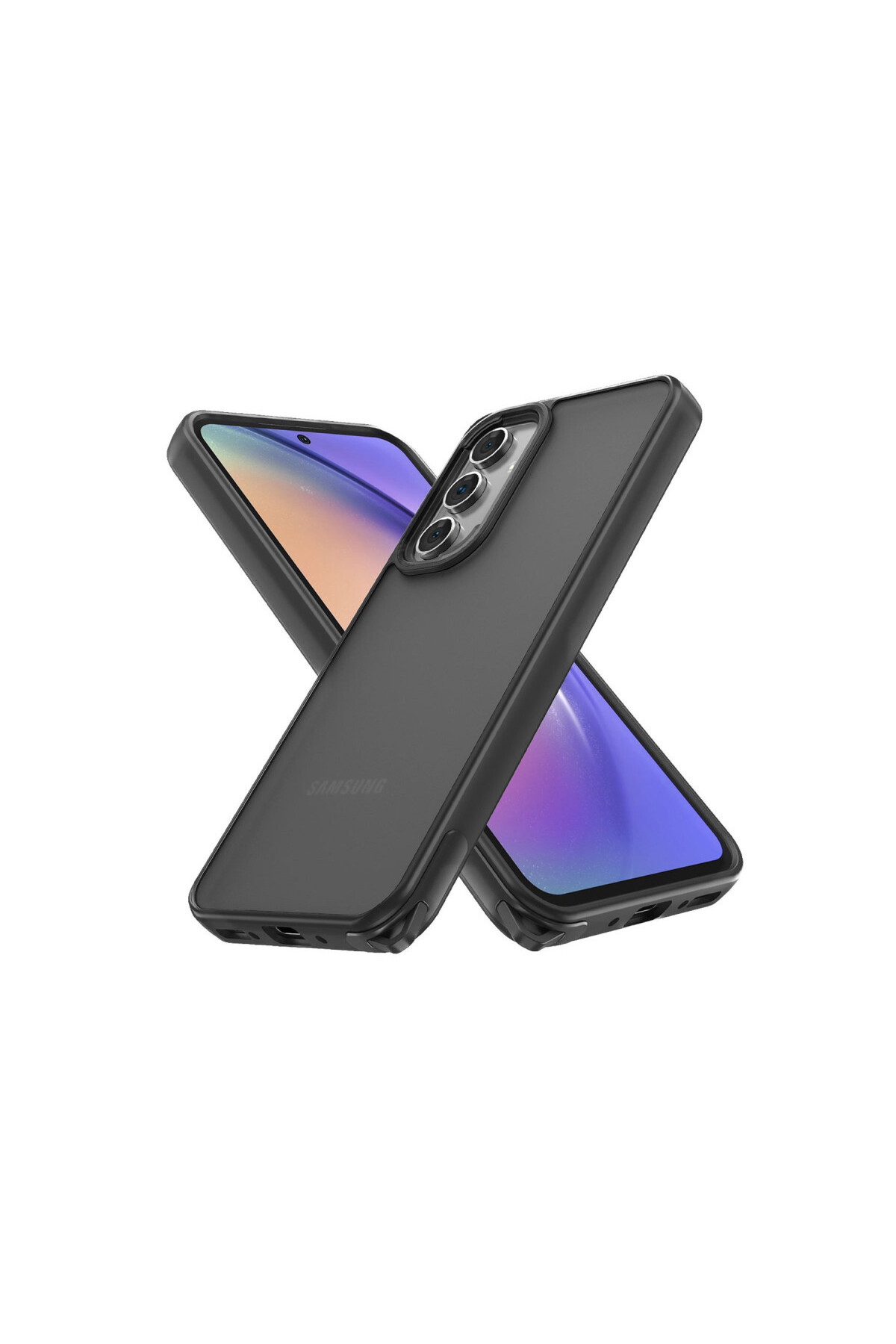 Samsung Galaxy A04S İçin Uyumlu Buzlu Tasarım Sararmaz Tpu Kılıf