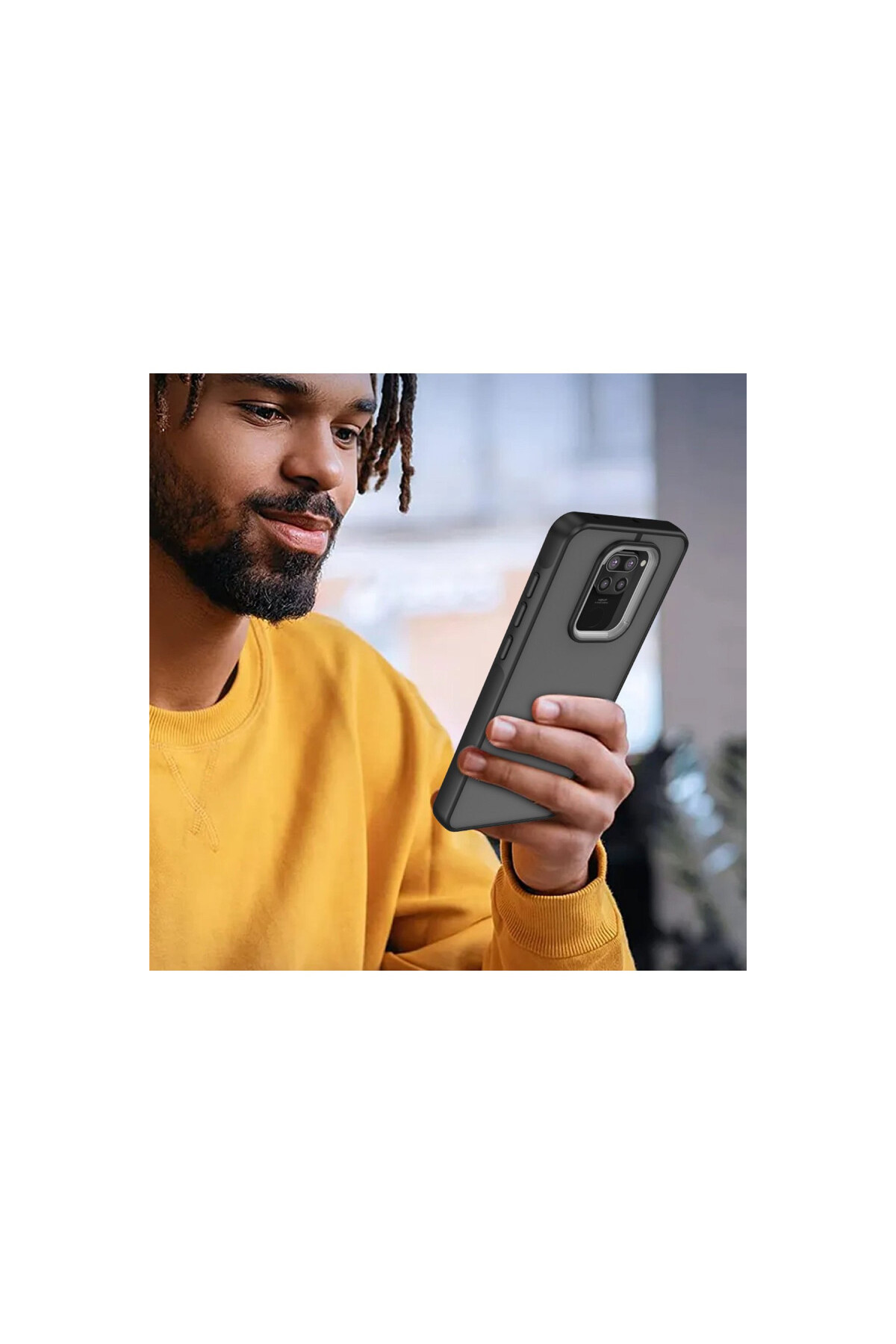 Xiaomi Redmi Note 9 İçin Uyumlu Buzlu Tasarım Sararmaz Tpu Kılıf