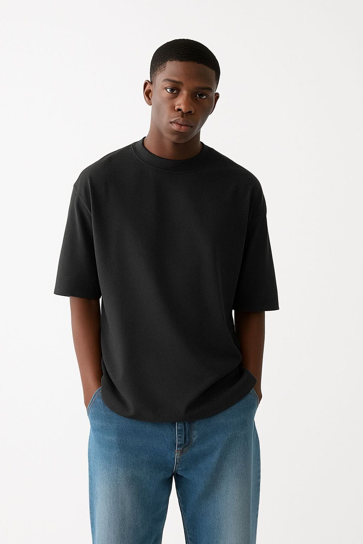 BENROMA DÜZ UNİSEX TSHIRT 3Q3