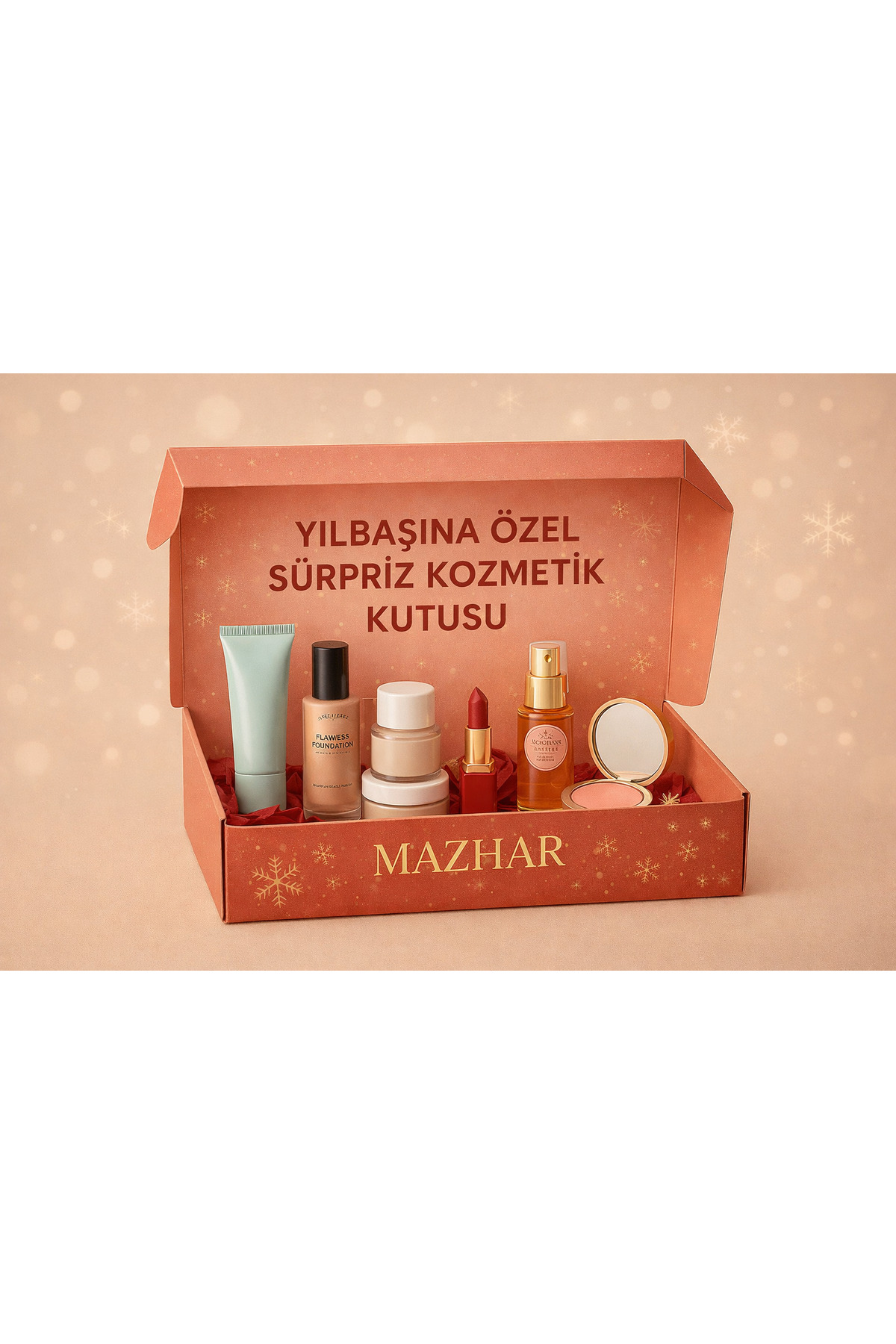 Yılbaşı Özel Sürpriz Makyaj Kutusu – 6 Parça — sdewf435 — تصویر 3 از 3