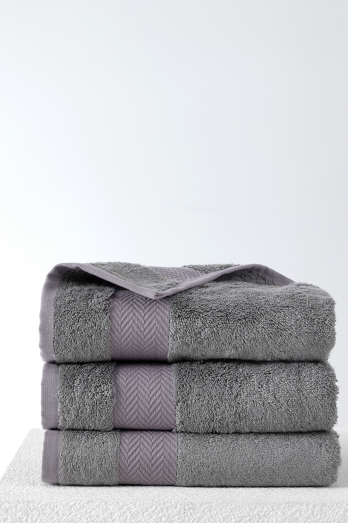 Elf 60% Cotton-40% Bamboo Hand/ Face /Head Towel, 50x90 cm (1 Piece) - Anthracite